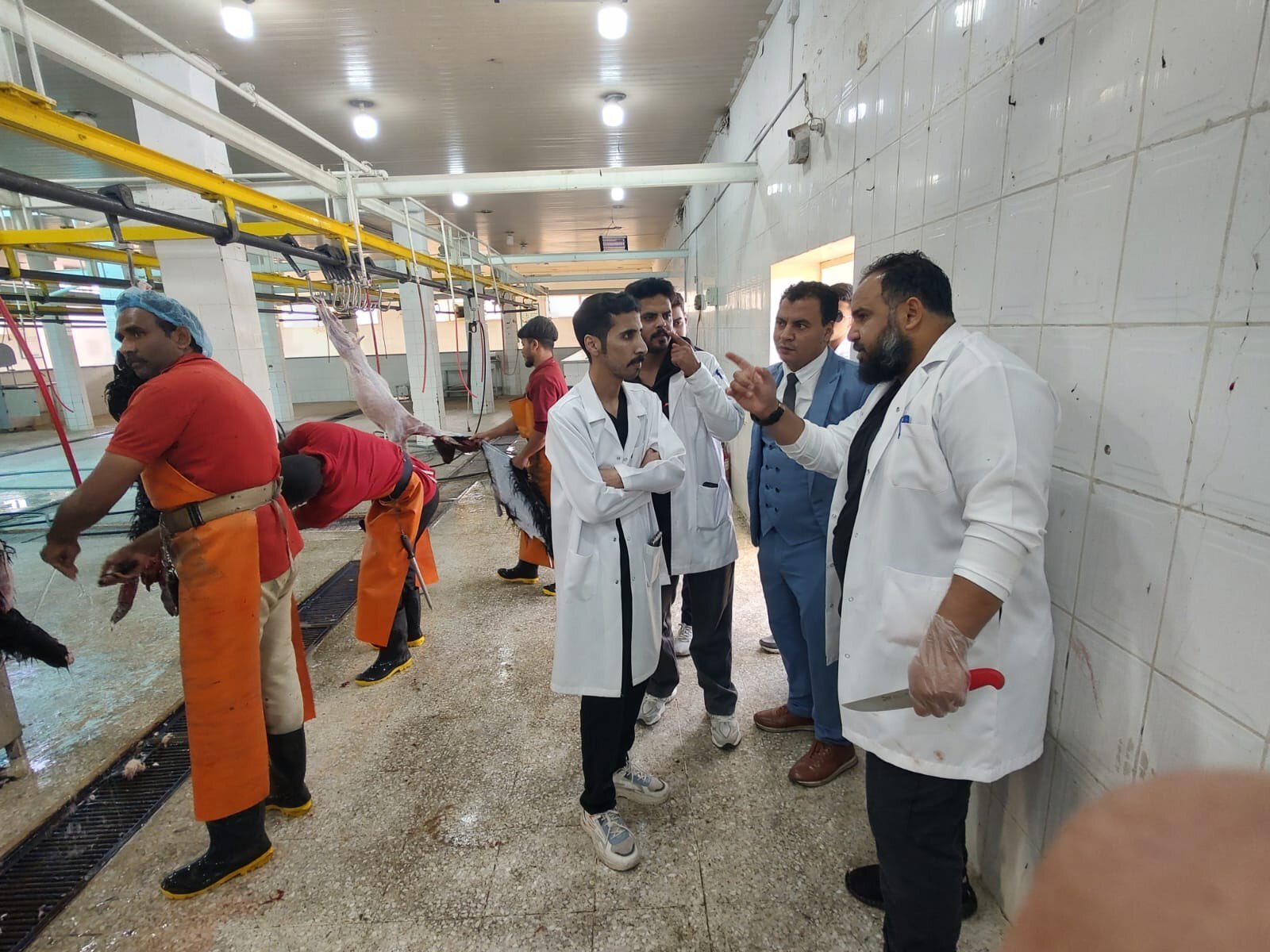 زيارة متدربي معهد المجد تخصص حماية البيئة للمسلخ الشمالي